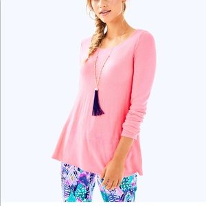 NWT Lilly Pulitzer Amal pullover Neon pink